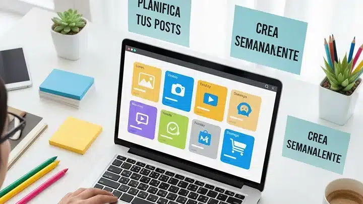 Crea publicaciones semanalmente