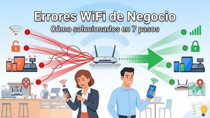 Errores típicos al configurar la WiFi de tu negocio y cómo evitarlos Errores típicos al configurar la WiFi de tu negocio y cómo evitarlos