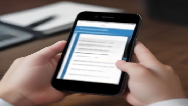 Diseño móvil primero en la web de una pyme, con una mano sosteniendo el teléfono
