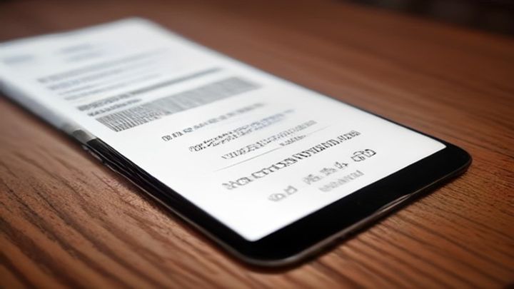 Detalle del ticket de un restaurante con recordatorio para dejar una reseña en Google