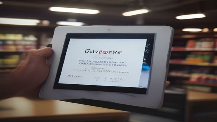 Cliente escribiendo una reseña de Google en el móvil junto a un código QR