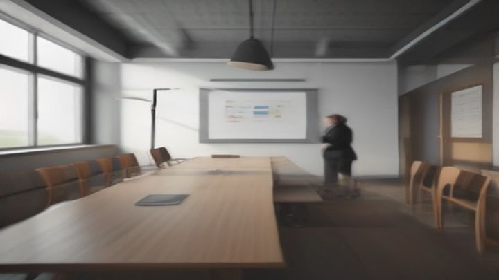Reunión de una pyme delegando tareas de marketing a un profesional