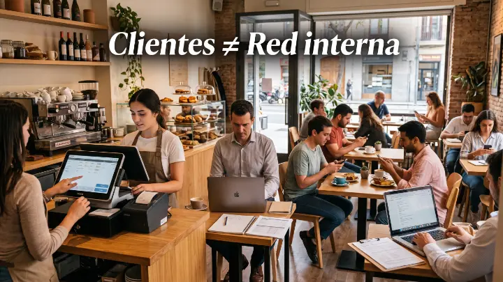 seguridad-wifi-restaurante Red WiFi para clientes y sistemas internos de un restaurante